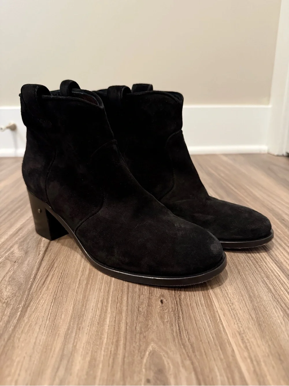 Laurence Dacade Black Suede Ankle Booties
